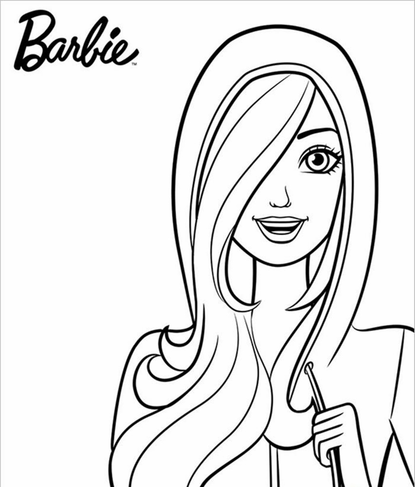 Tranh Tô Màu Công Chúa Barbie - Gia Đình Su