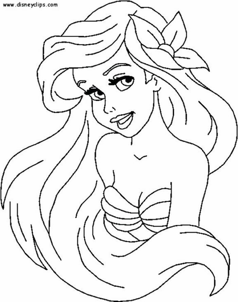 Giadinhsu.com - Tranh tô màu công chúa Ariel 001