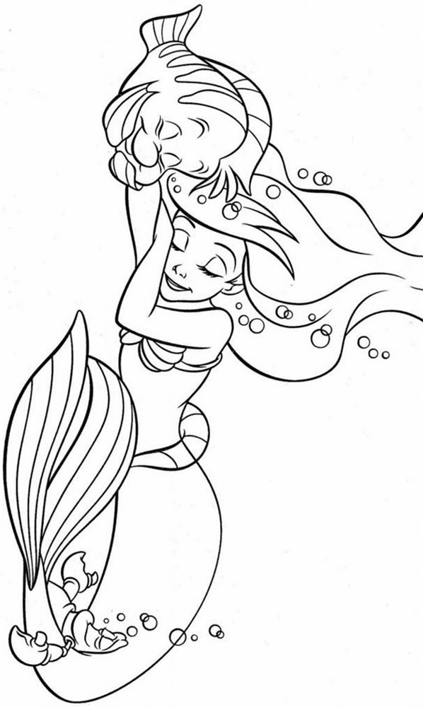 Giadinhsu.com - Tranh tô màu công chúa Ariel