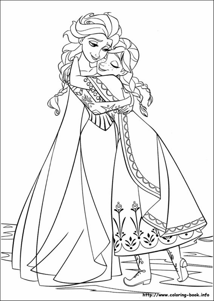 Giadinhsu.com - Tranh tô màu công chúa Anna - Nữ hoàng băng giá Frozen