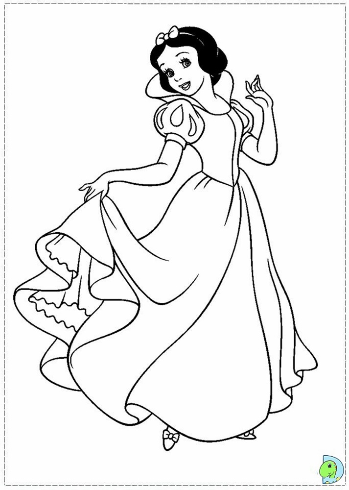 Giadinhsu.com - Tranh tô màu công chúa Bạch Tuyết - Snow White