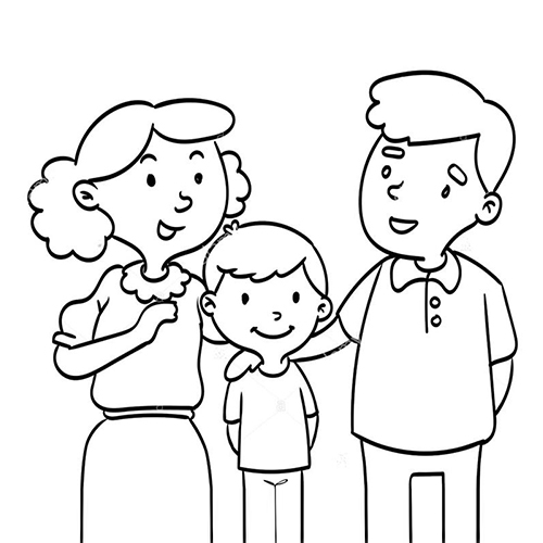 Cách vẽ tranh đề tài gia đình anime hạnh phúc đơn giản nhất METAvn