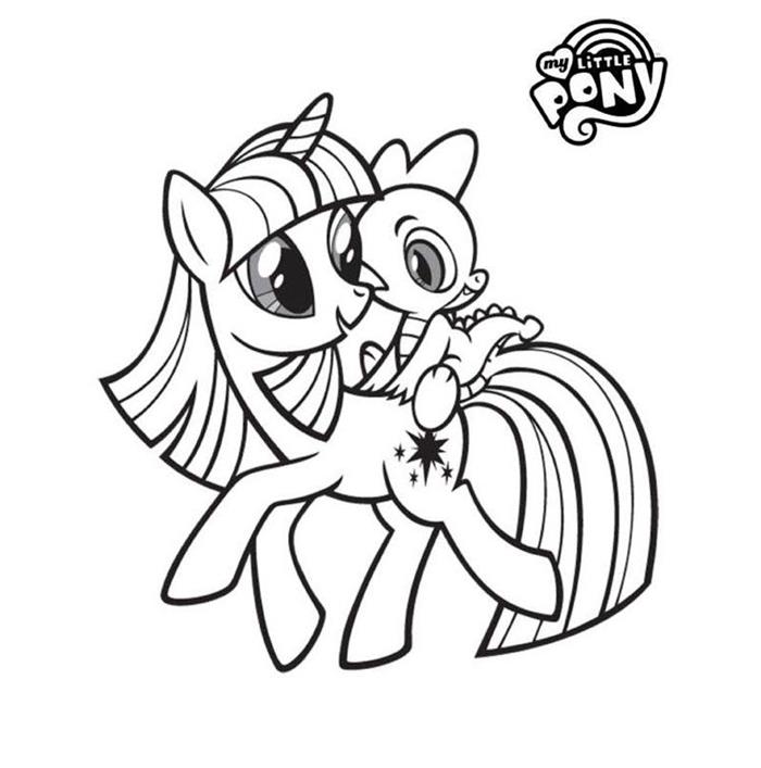 Tranh Tô Màu Pony Xinh Đẹp Cute Giúp Bé Phát Triển Tư Duy