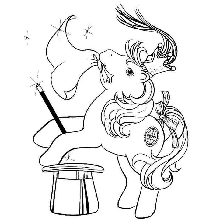 Tải miễn phí 101+ tranh tô màu Ngựa Pony cho bé