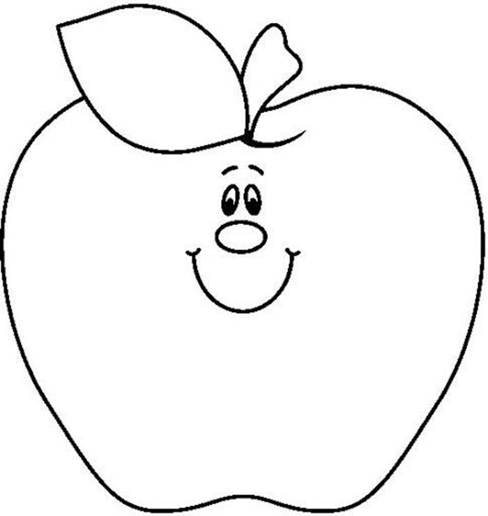 50 Tranh tô màu quả táo đơn giản dễ thương cho bé tập tô